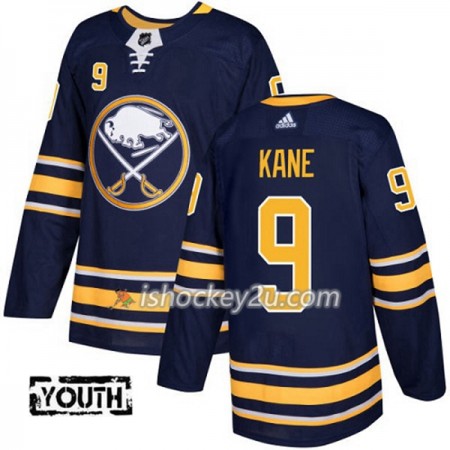 Børn NHL Buffalo Sabres Trøje Evander Kane 9 Adidas 2017-2018 Marine Blå Authentic